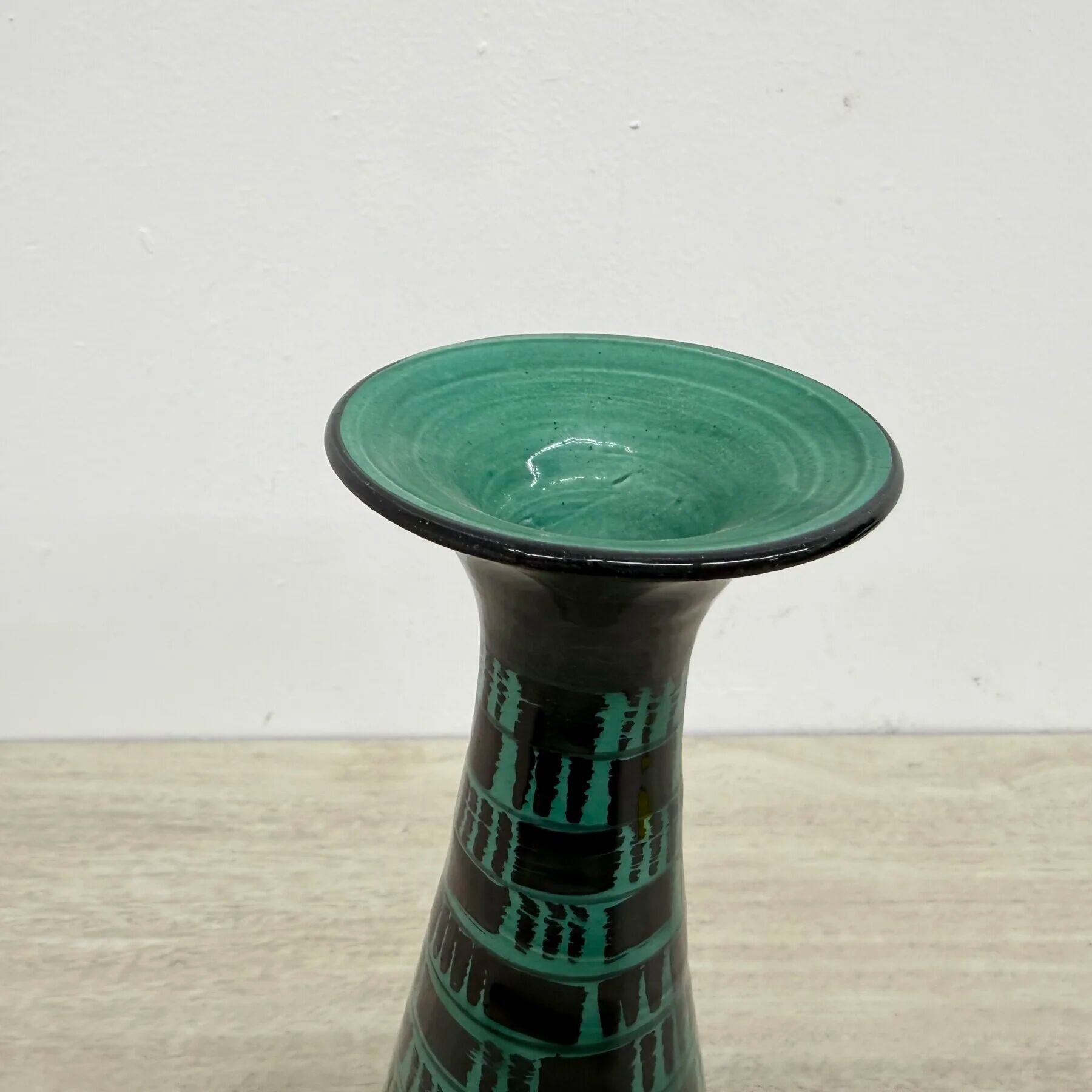 Italian ceramic vase from Bitossi, 1970s