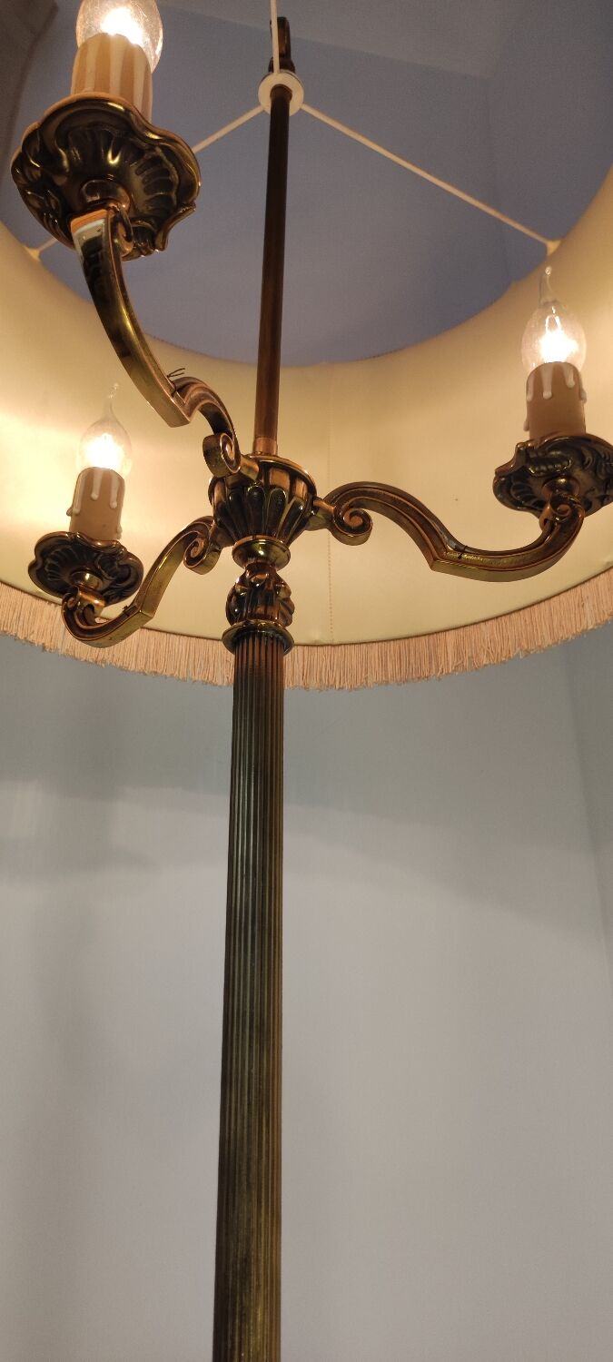 Louis XV hot water bottle floor lamp