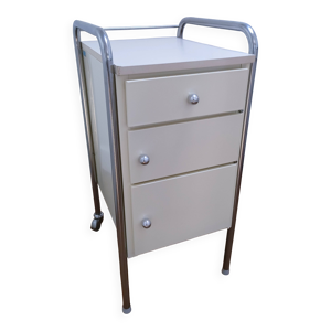 Table chevet inox métal