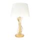 Lampe de table vintage en verre de Murano avec paillettes d'or