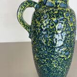 Vase multicolore Super Color Crusty Fat Lava Scheurich, Allemagne WGP, années 1970