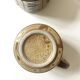 Set of 2 glazed ceramic coffee mugs from around 1970.