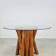 Vintage fifties bamboo dining table 1950