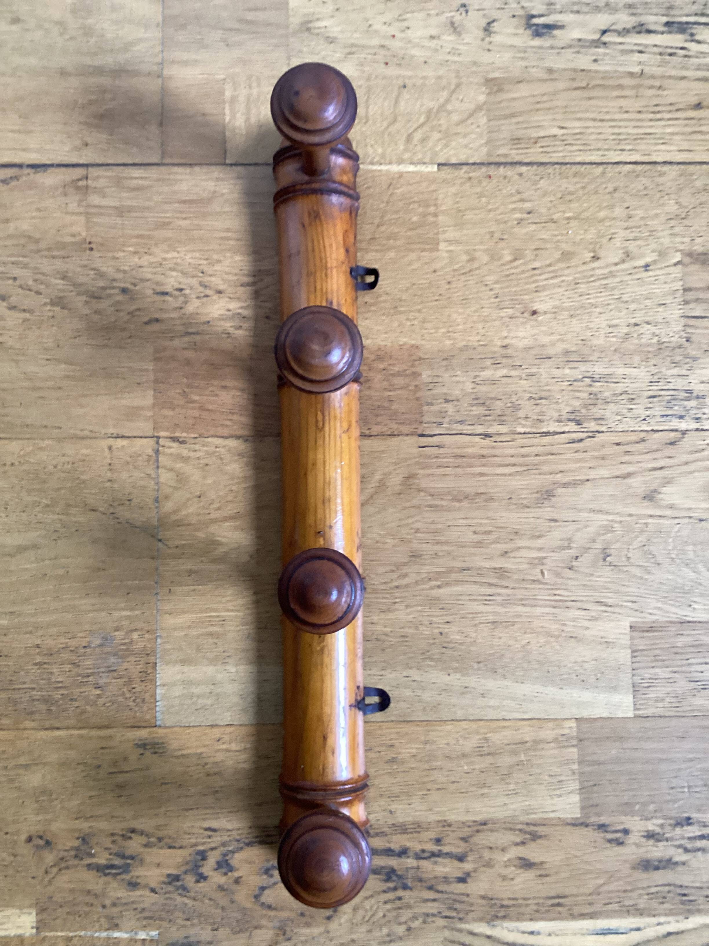 Bamboo wall hook dimensions: height - 6cm - length - 53cm -