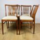 Vintage chairs beige velvet - set of 4