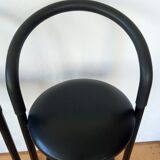Paire de tabouret de bar post-moderne, Amisco, années 80
