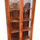Grande vitrine / vaisselier en bois exotique. 175 cm. Deco vintage