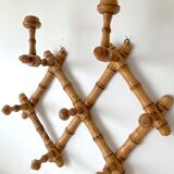 Wall-mounted accordion coat rack