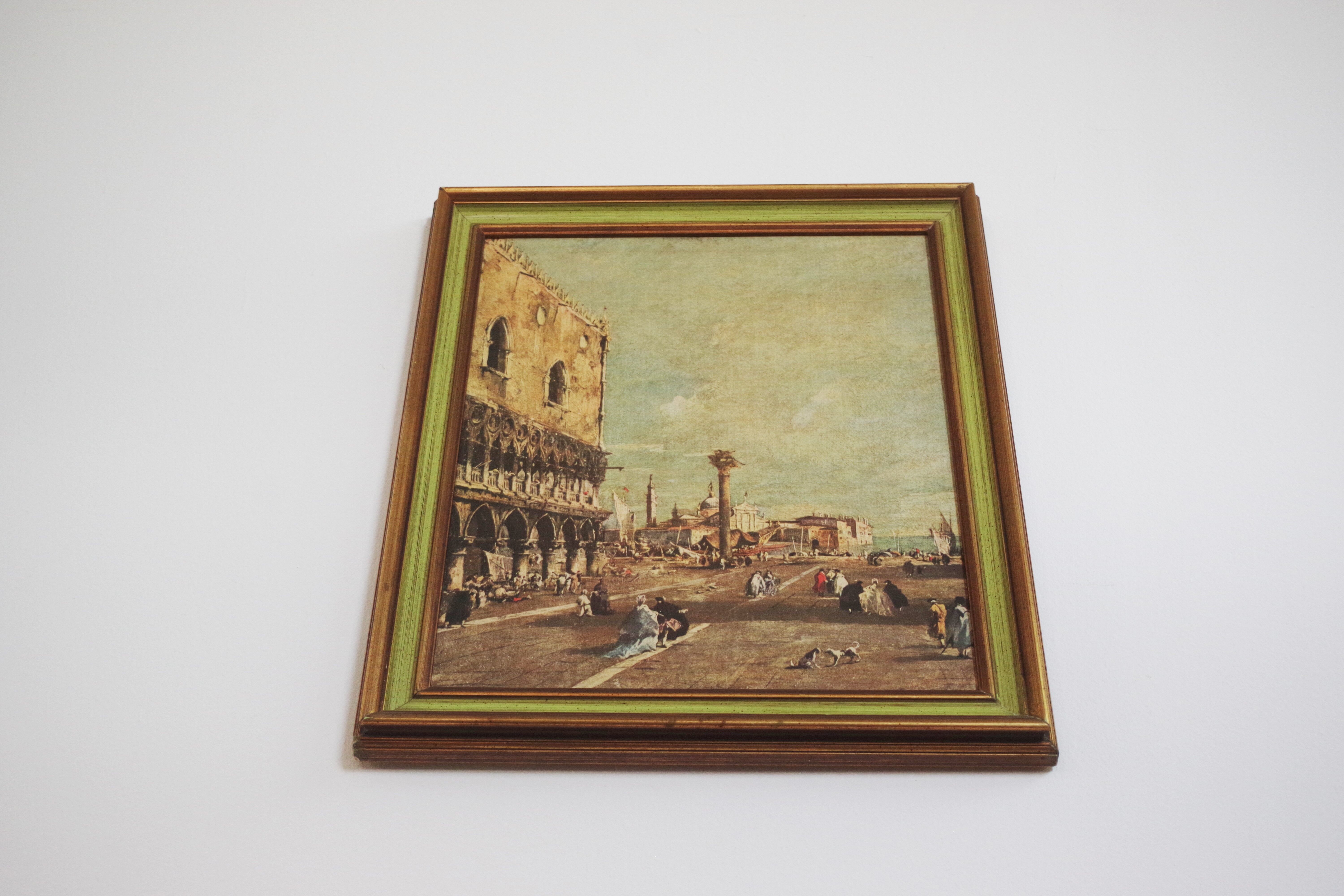 Paysage représentant Venise, années 1960, ensemble de 2