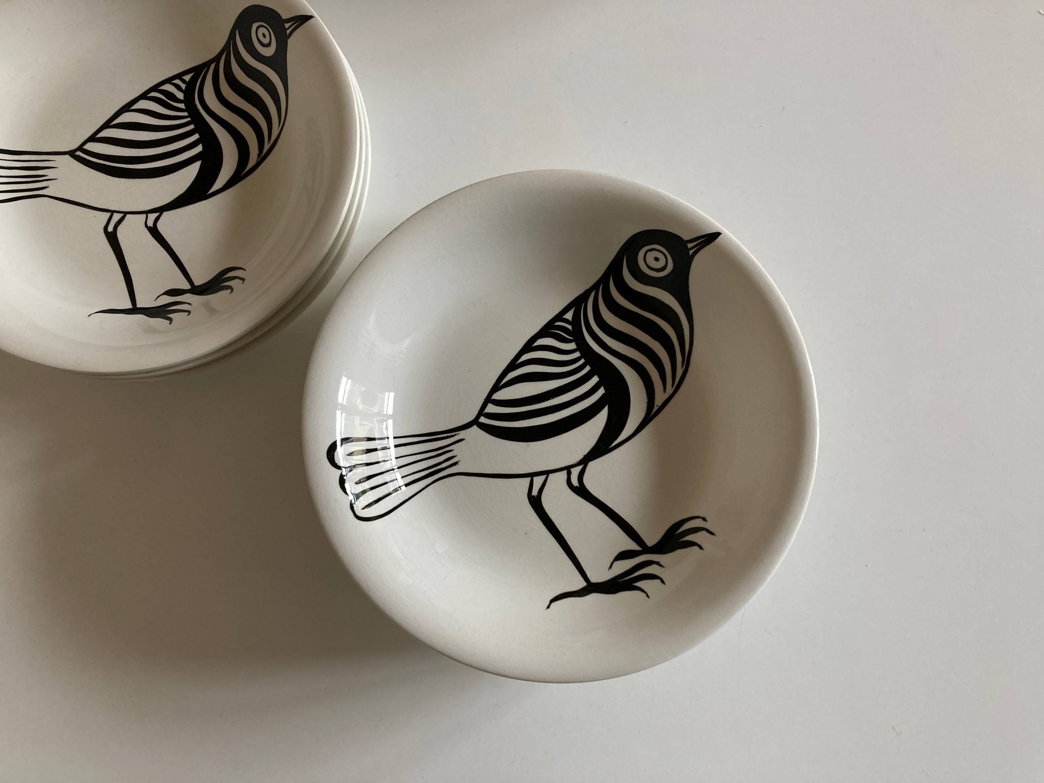 Set of 9 calotte plates by Robert Picault from 1970.