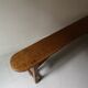 Rustic wooden bench, vintage 1960