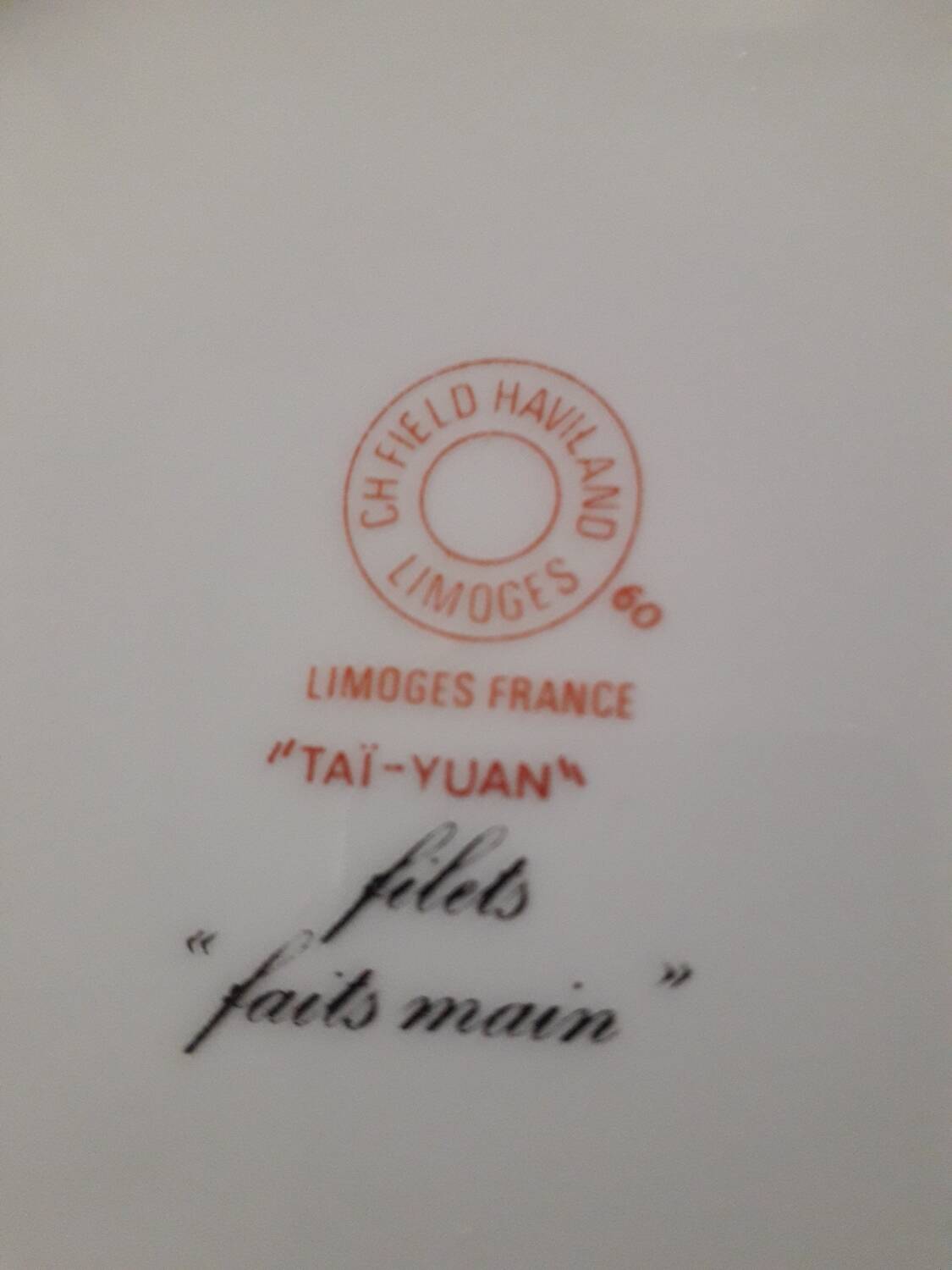 Haviland Limoge plate