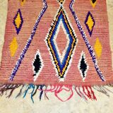 Moroccan Berber carpet hallway Boujaad vintage 320 x 78 cm