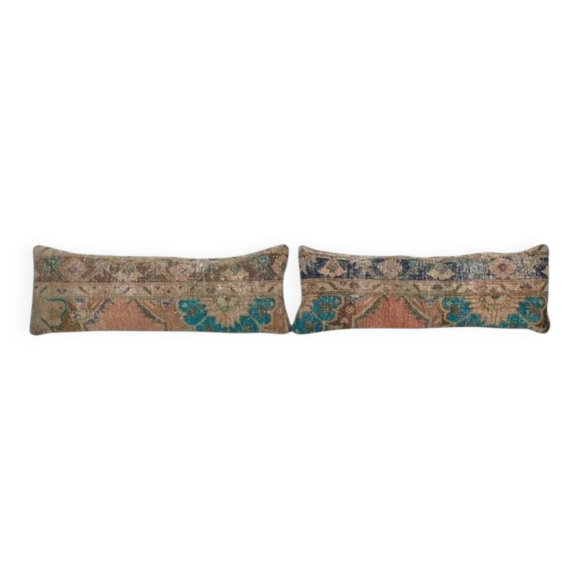 Set of 2 vintage Turkish cushion covers 30x76 cm