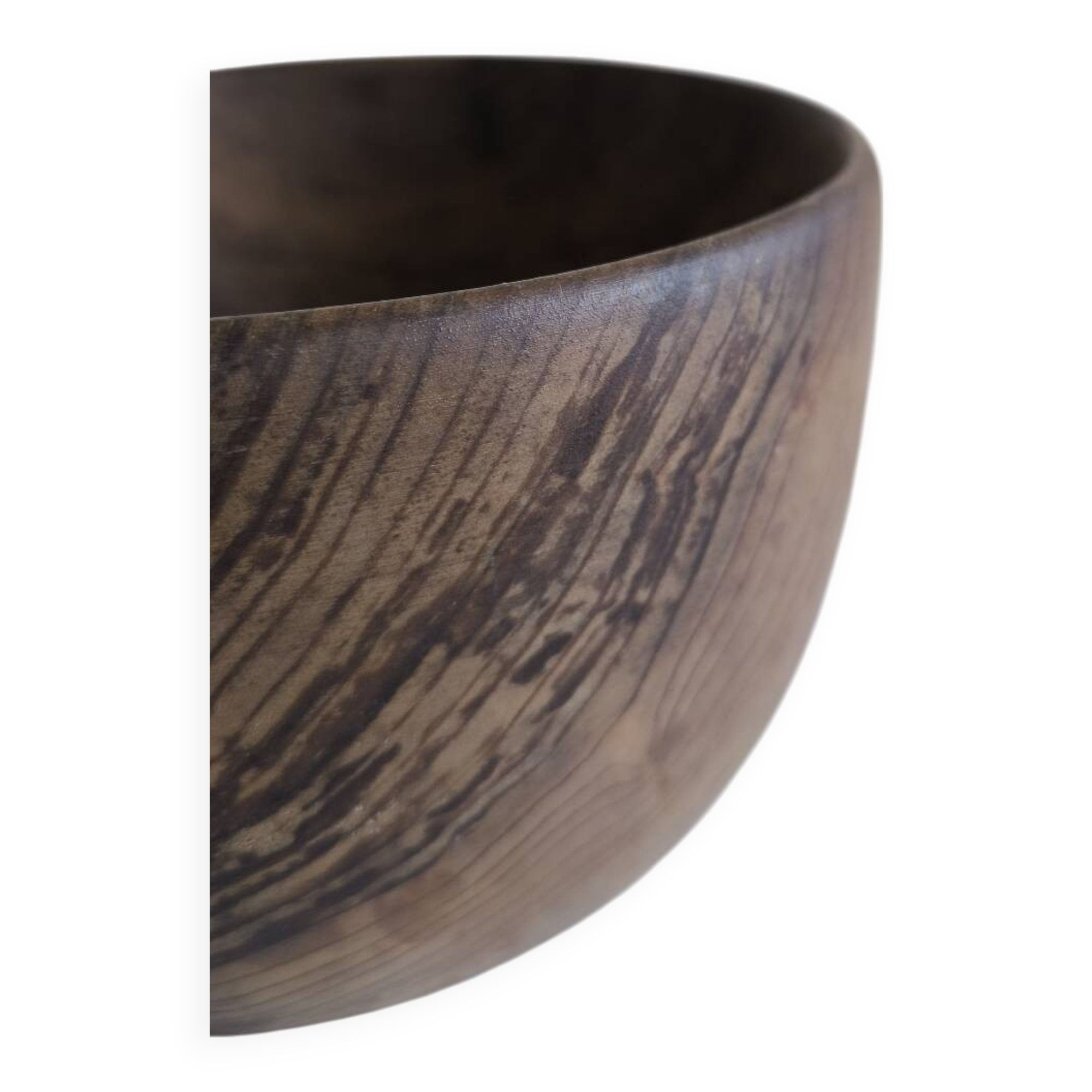 Olive wood salad bowl from the 50s