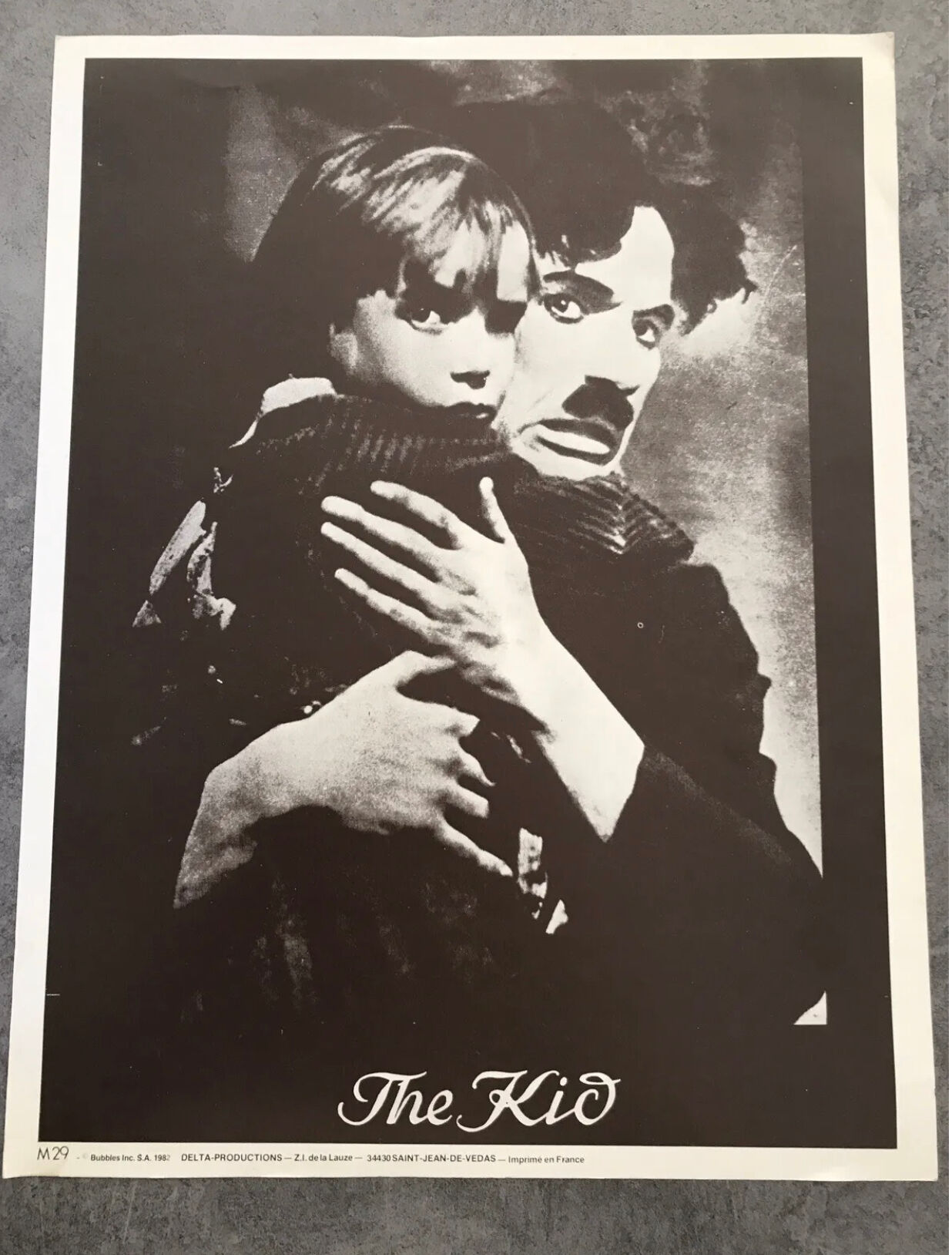 Poster film the kid, charlie chaplin, delta-productions m29 - 41 x 31,5 cm