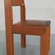 Chaises en orme et cuir, 80's