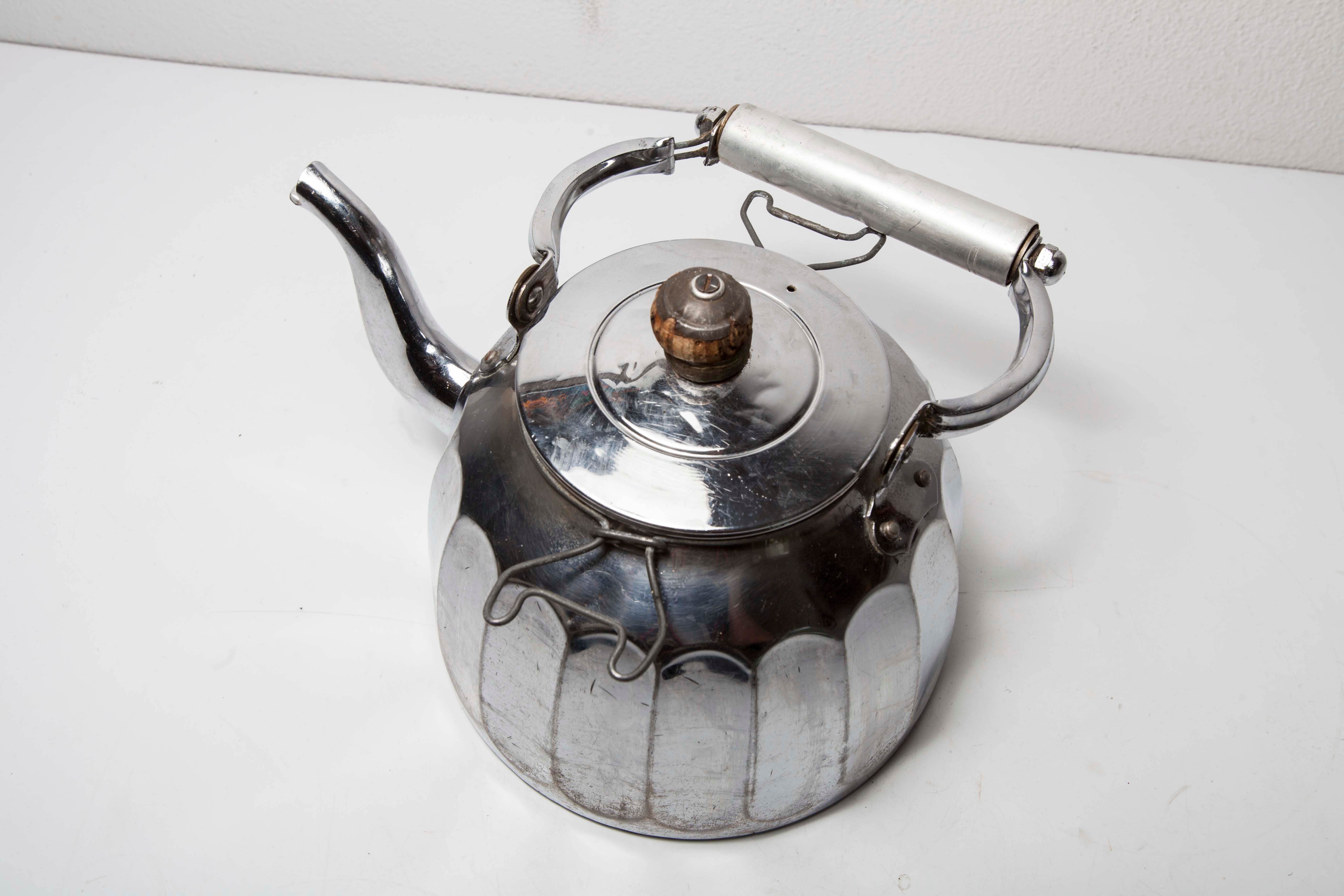 30s chrome teapot