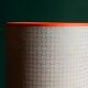 Nepalese blue and orange paper lampshade