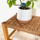 Stool bench wood and rope vintage bohemian spirit