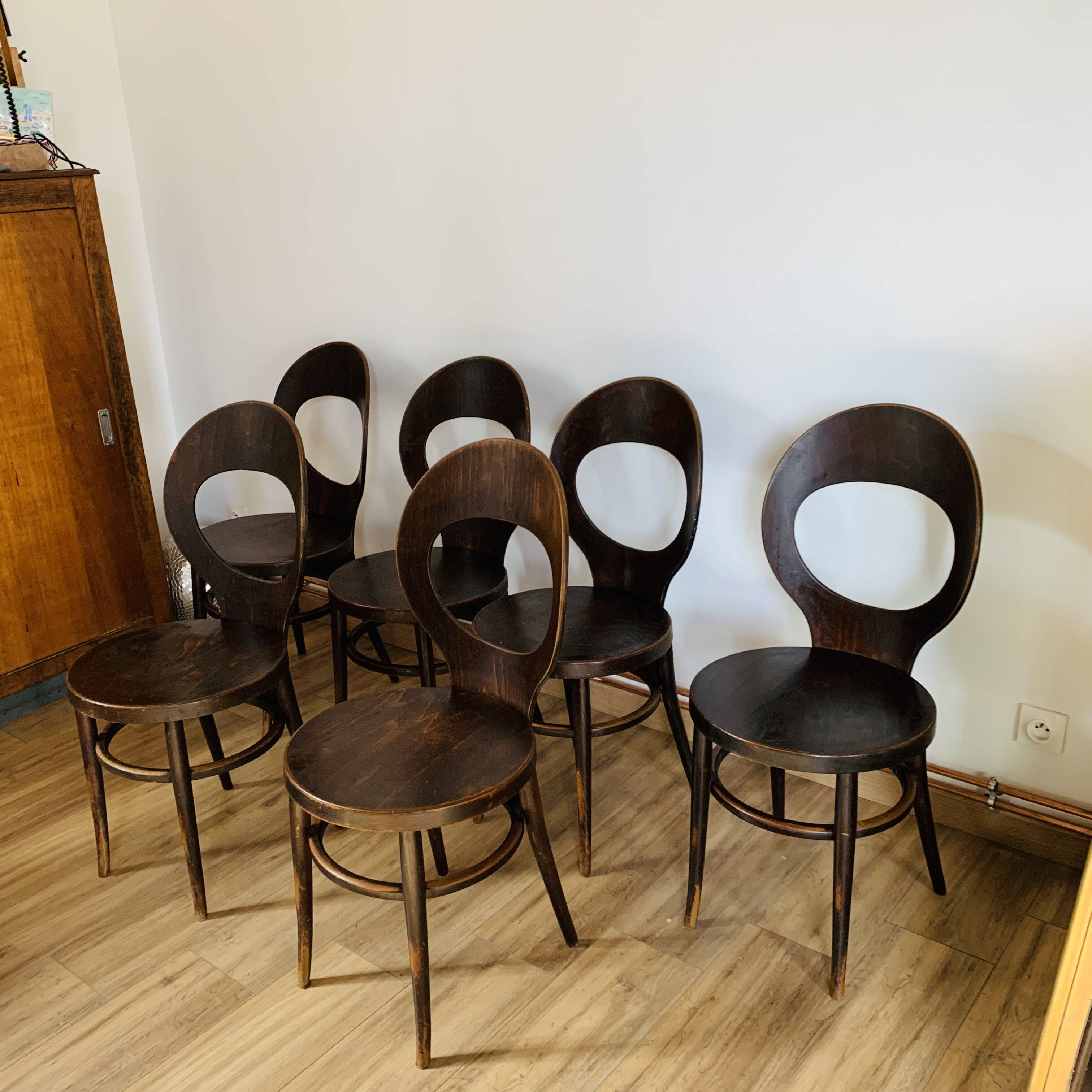 Set of 6 Baumann seagull model chairs