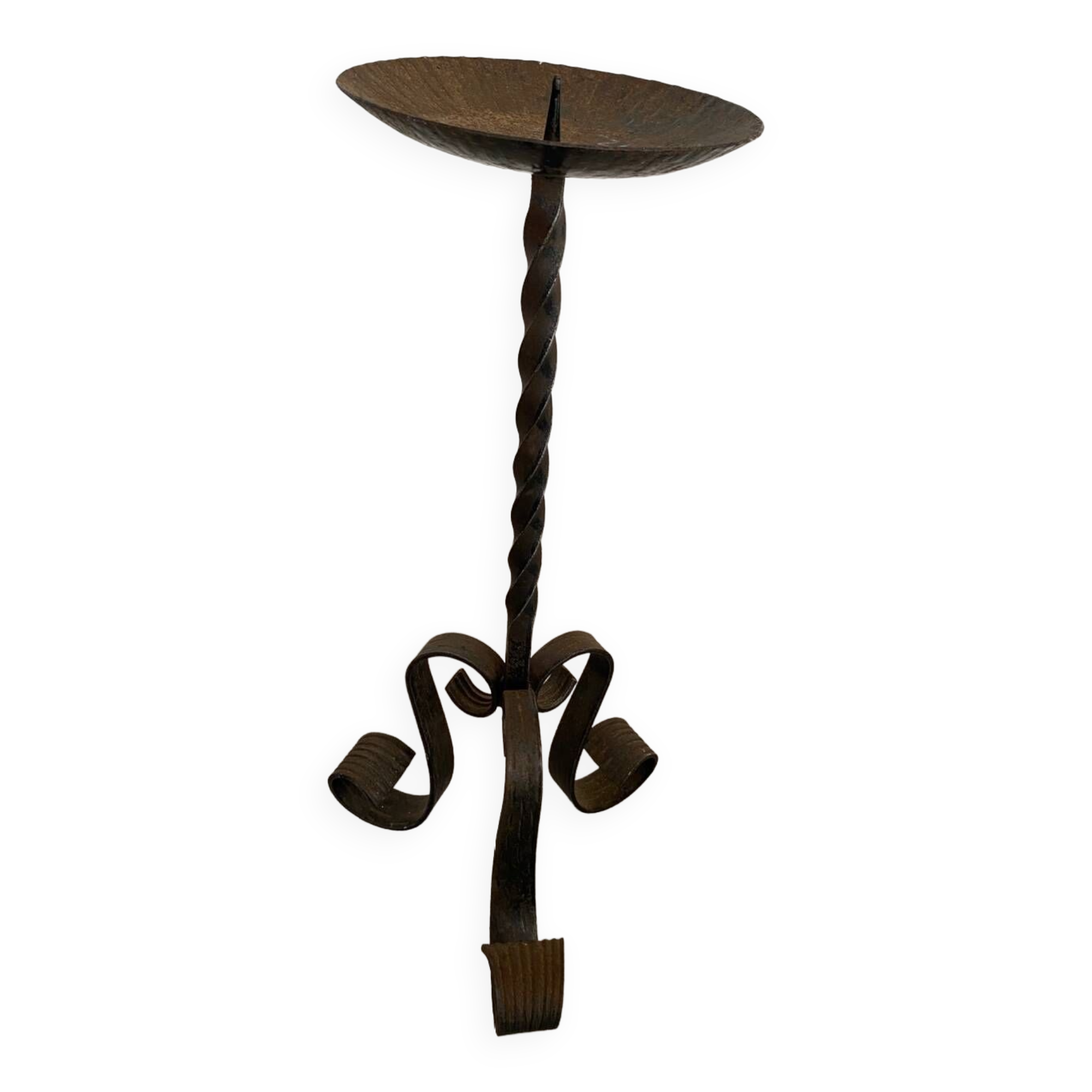 Wrought iron candle holder
