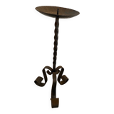 Wrought iron candle holder