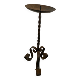 Wrought iron candle holder