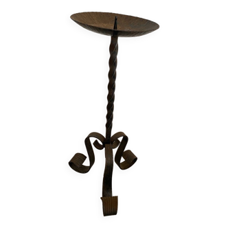 Wrought iron candle holder