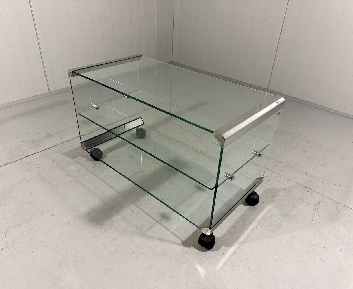 Gallotti&Radice audio rack, television table, side table Tris 1971