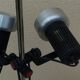 Vintage 2-spot floor lamp from the 70s, produced by Miwi