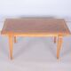 Art Deco Oak & Spruce Folding Table attributed to J. Leleu, France, 1920s