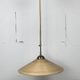 Telescopic brass and pencil reed rattan bamboo hanging pendant lamp, Italy 1970s