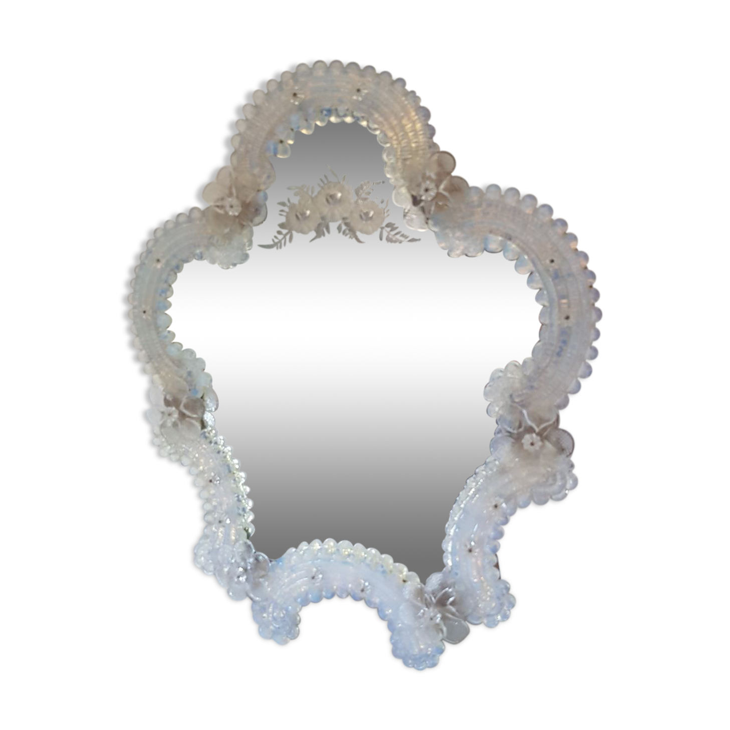 Murano glass mirror 37x31cm