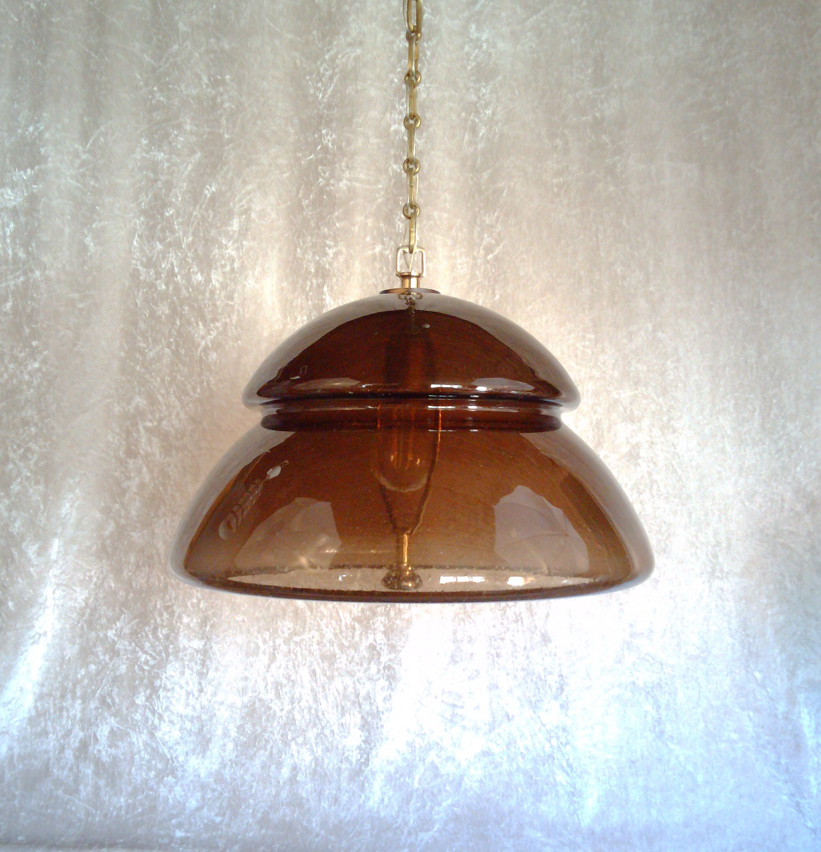 Glass pendant by Carl Fagerlund for Orrefors 1960