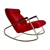 Fauteuil à bascule vintage Bauhaus des années 1950