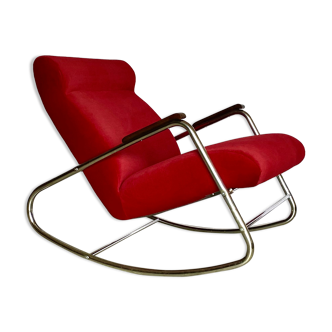 Vintage bauhaus rocking armchair from 1950’s