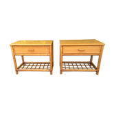 Bamboo and rattan bedsides
