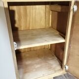 Buffet mado 50s white and brushed oak