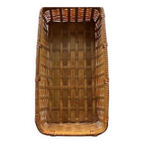 Rattan and bamboo basket