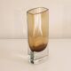 Vintage Scandinavian vase in amber glass 1970