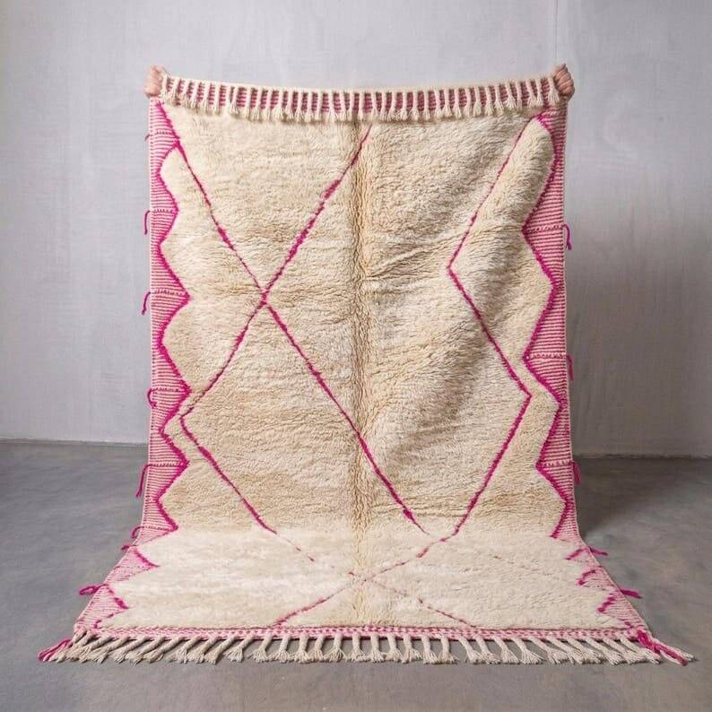 Custom traditional handwoven pure wool rug 2/3 m