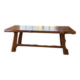 Table de ferme Aranjou orme blond 1950