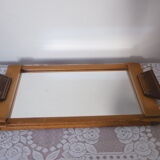Mirror tray and wood