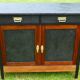 Buffet  ancien  vers  1940 avec plateau triroirs et portes effet beton – Totalement relooké