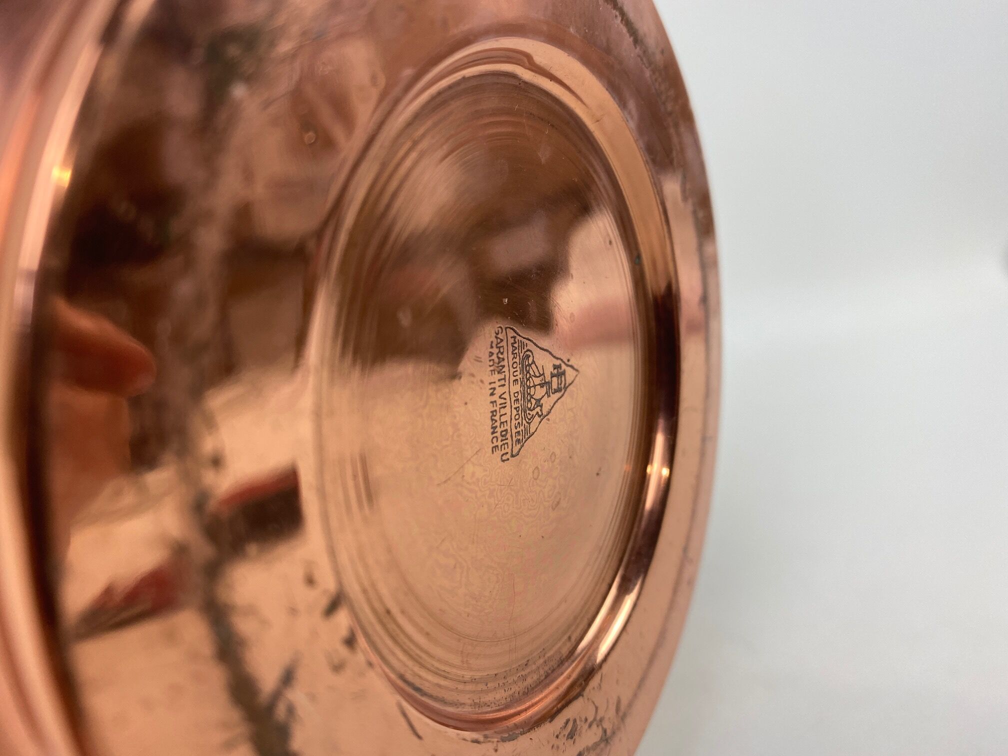 Villedieu copper jug