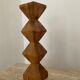 Scandinavian wooden candle holder 70s