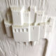 Vase en biscuit Jacques Buchholtz, village perché en porcelaine Studio d'Art
