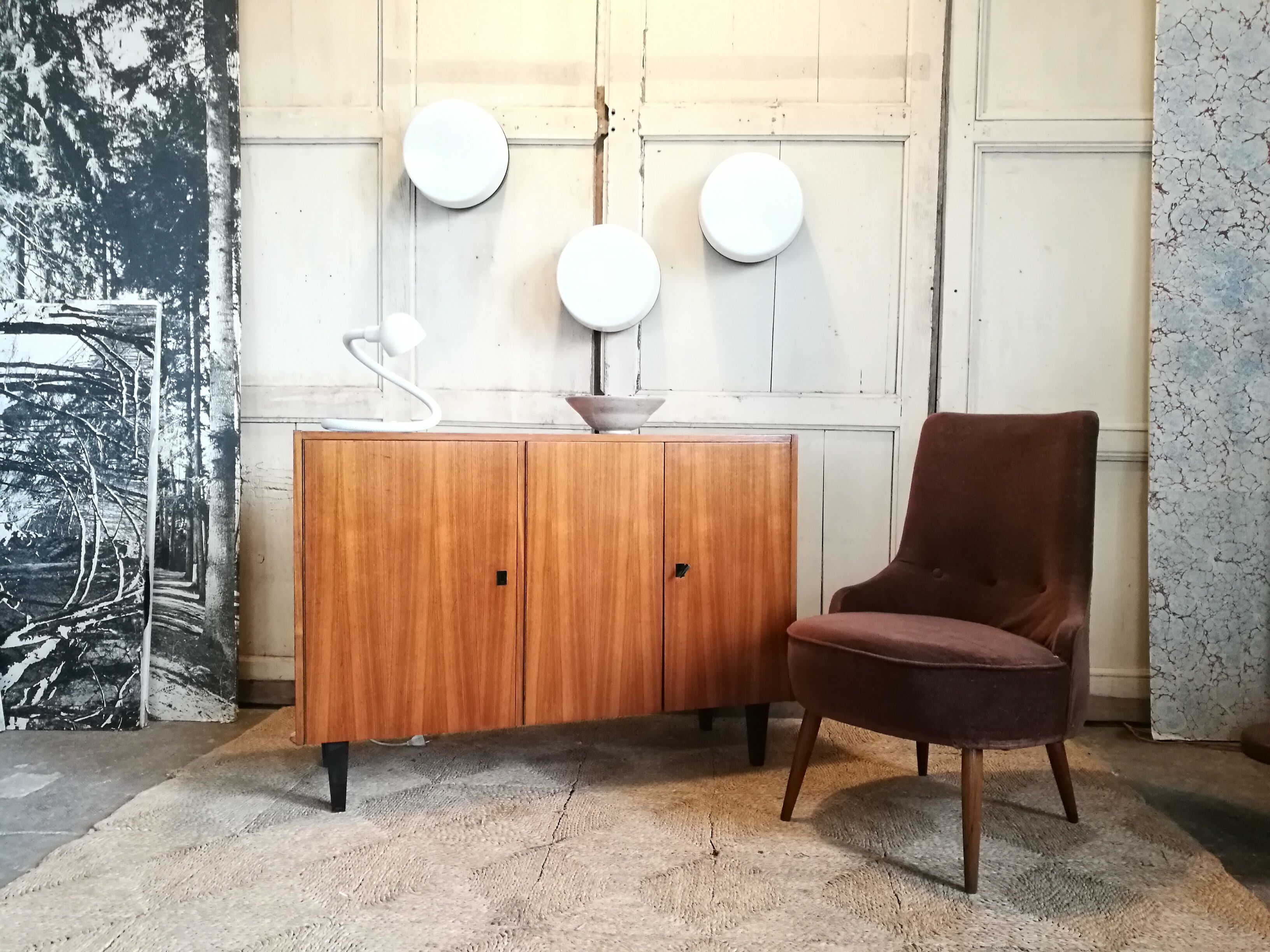 3-door vintage buffet