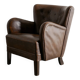 Vintage Danish "1669" Armchair in Brown Leather by Fritz Hansen, 1940s